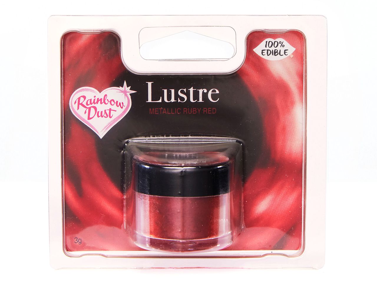 Rainbow Dust Puderfarbe Metallic Ruby Red 3g