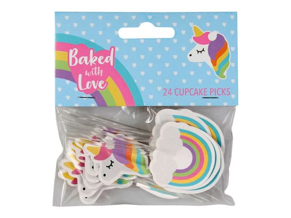 Culpitt Unicorn Cupcake Süslemeleri, 24 parça