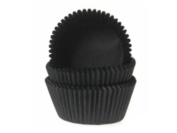 House of Marie muffin cases black 50 pieces