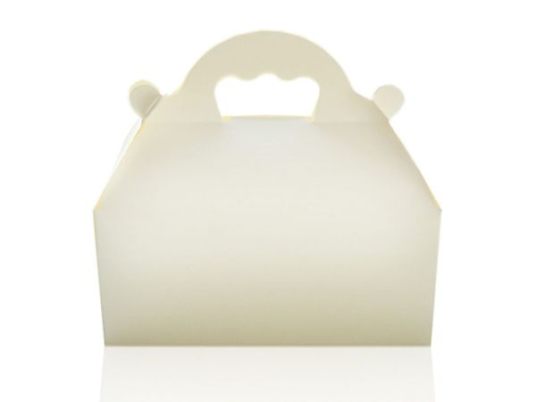 Cake box with handle 16x18cm white