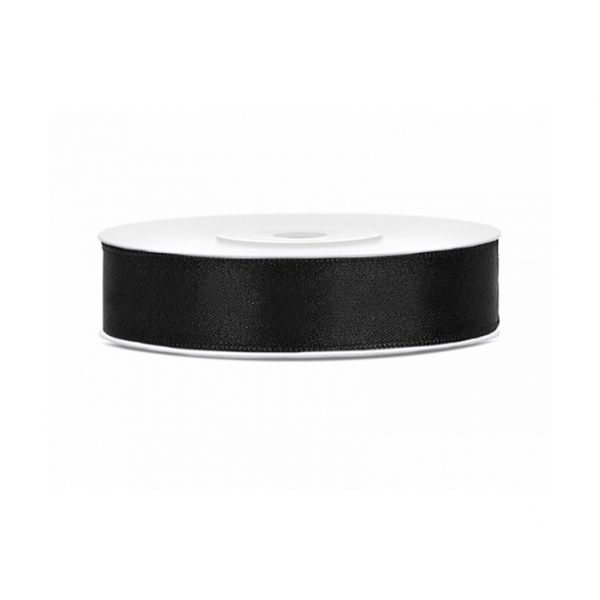 1 balloon ribbon - satin - 12mm - black 