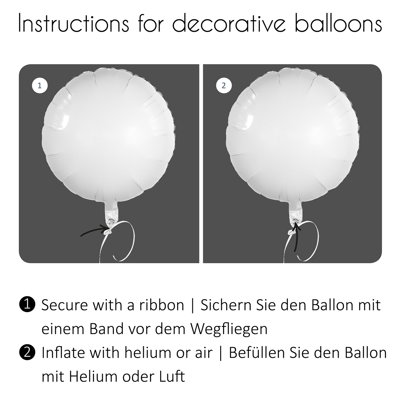 1 Balloon XXL - Zahl 2 - Silber