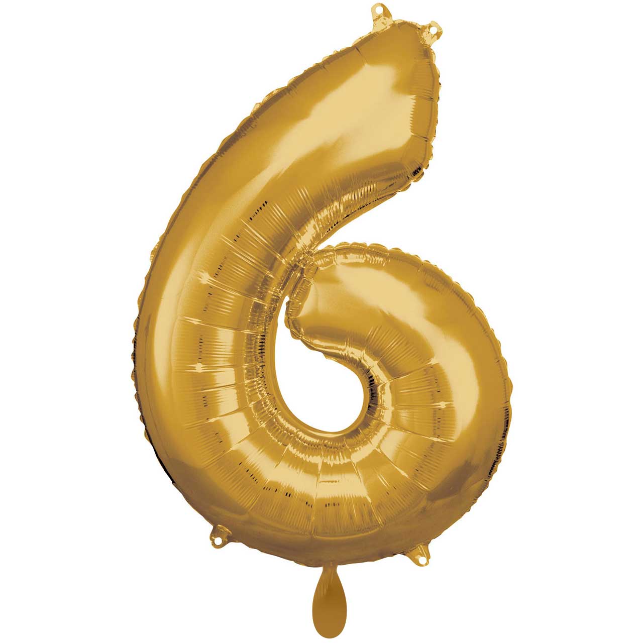 1 Balloon XXL - Number 6 - Gold 