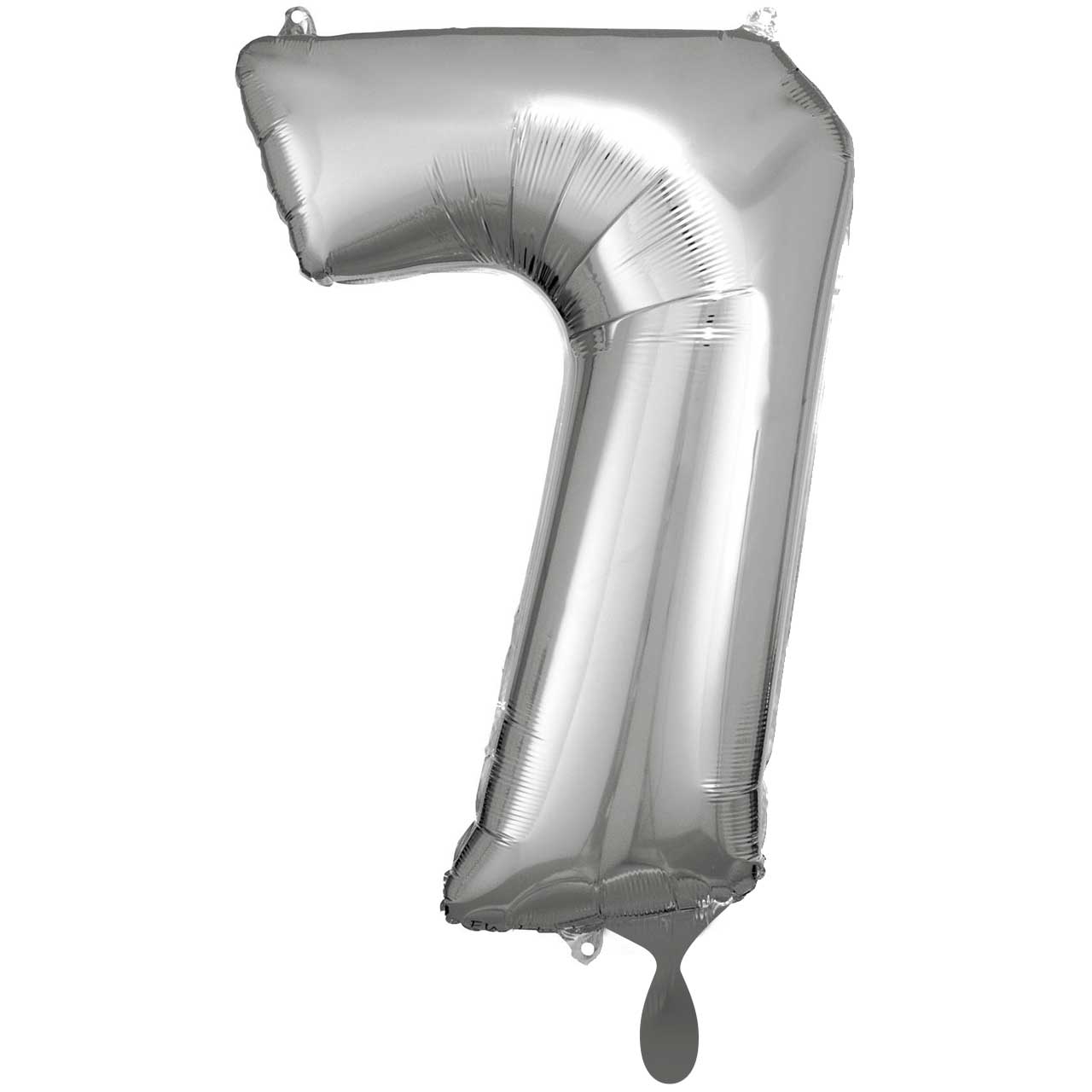 1 Balloon XXL - Number 7 - Silver 