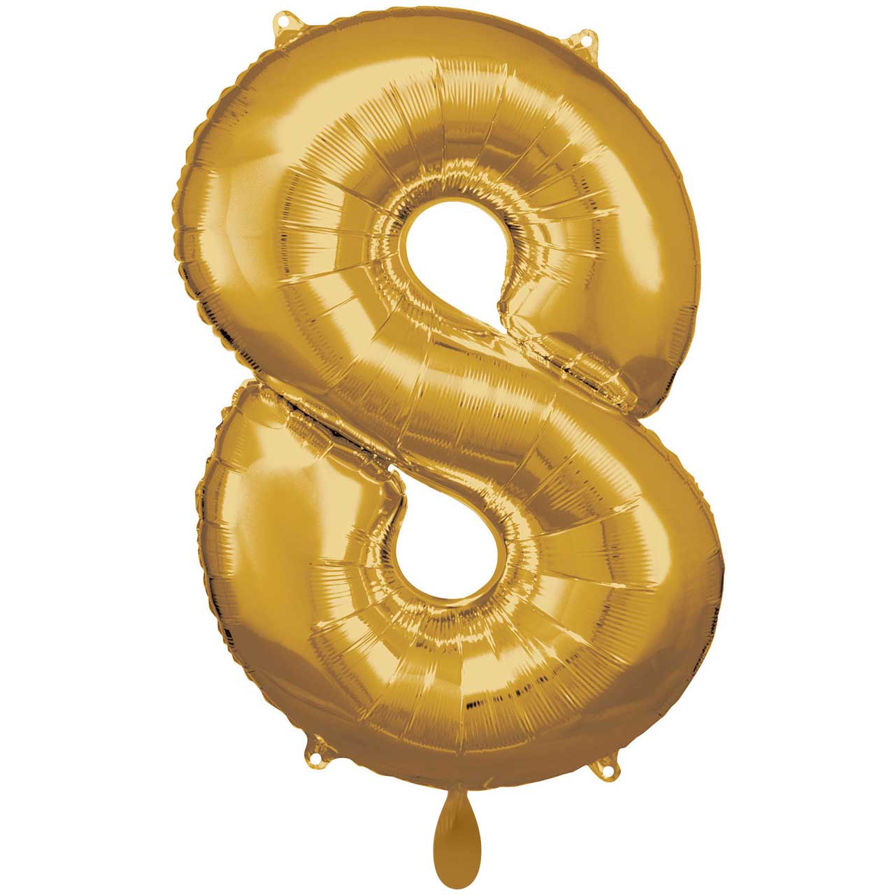 1 Balloon XXL - Number 8 - Gold 