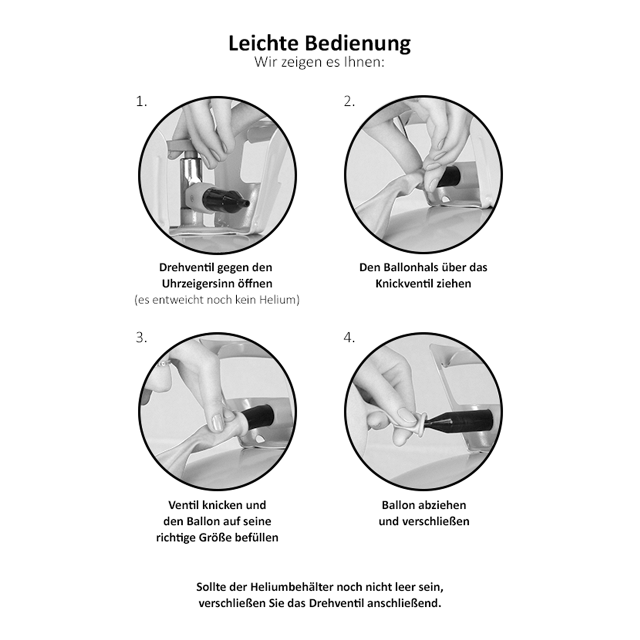 1 Heliumbehälter 20 - Helium für Luftballons - 0,14m³