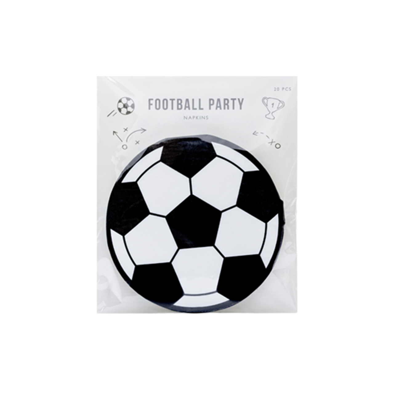 20 Servietten Trend - 13cm - Football