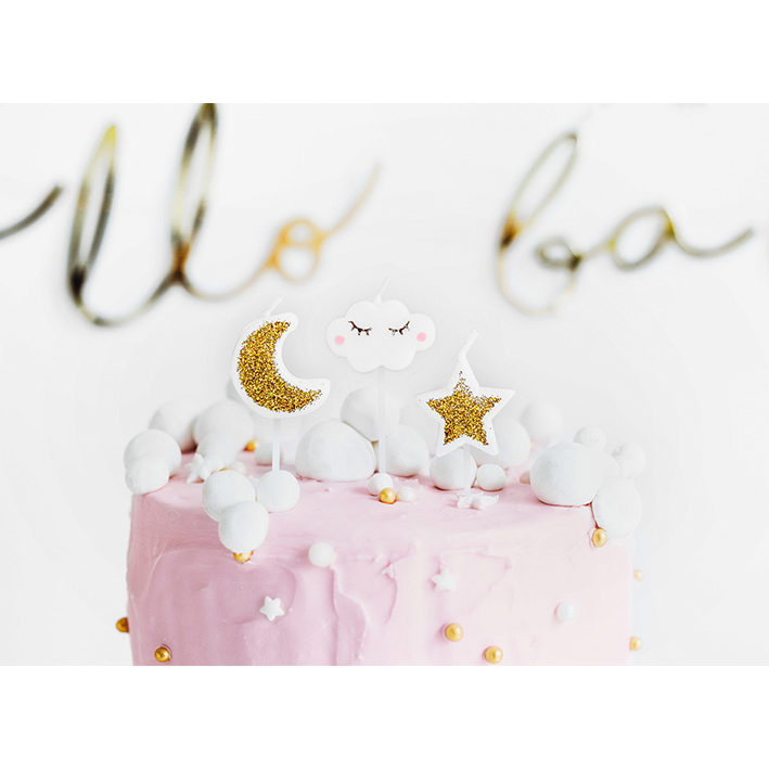 5 cake candles - Little Star