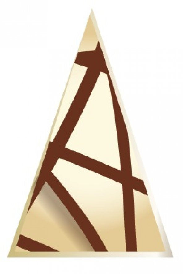Decor chocolate triangle flower