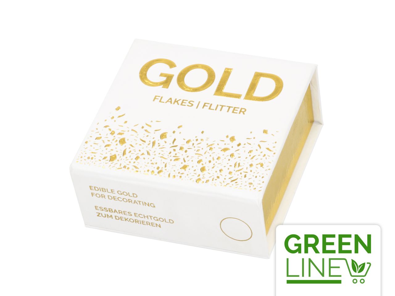 Cake-Masters Mini-Flacon Flitter grob gold