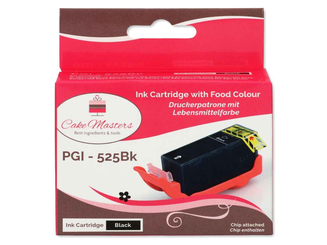 Cake-Masters Patrone schwarz breit PGI-525Bk