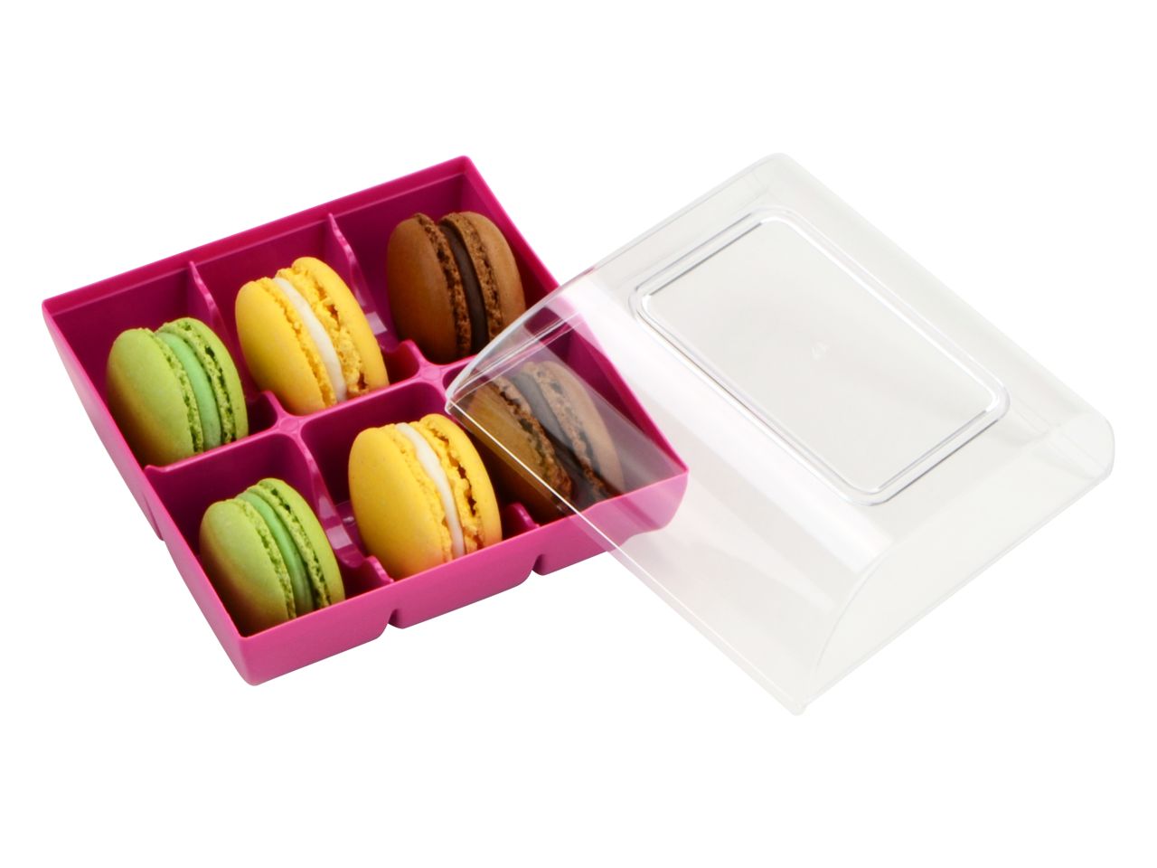 Silikomart Macaron Verpackung fuchsia 6er GREENLINE