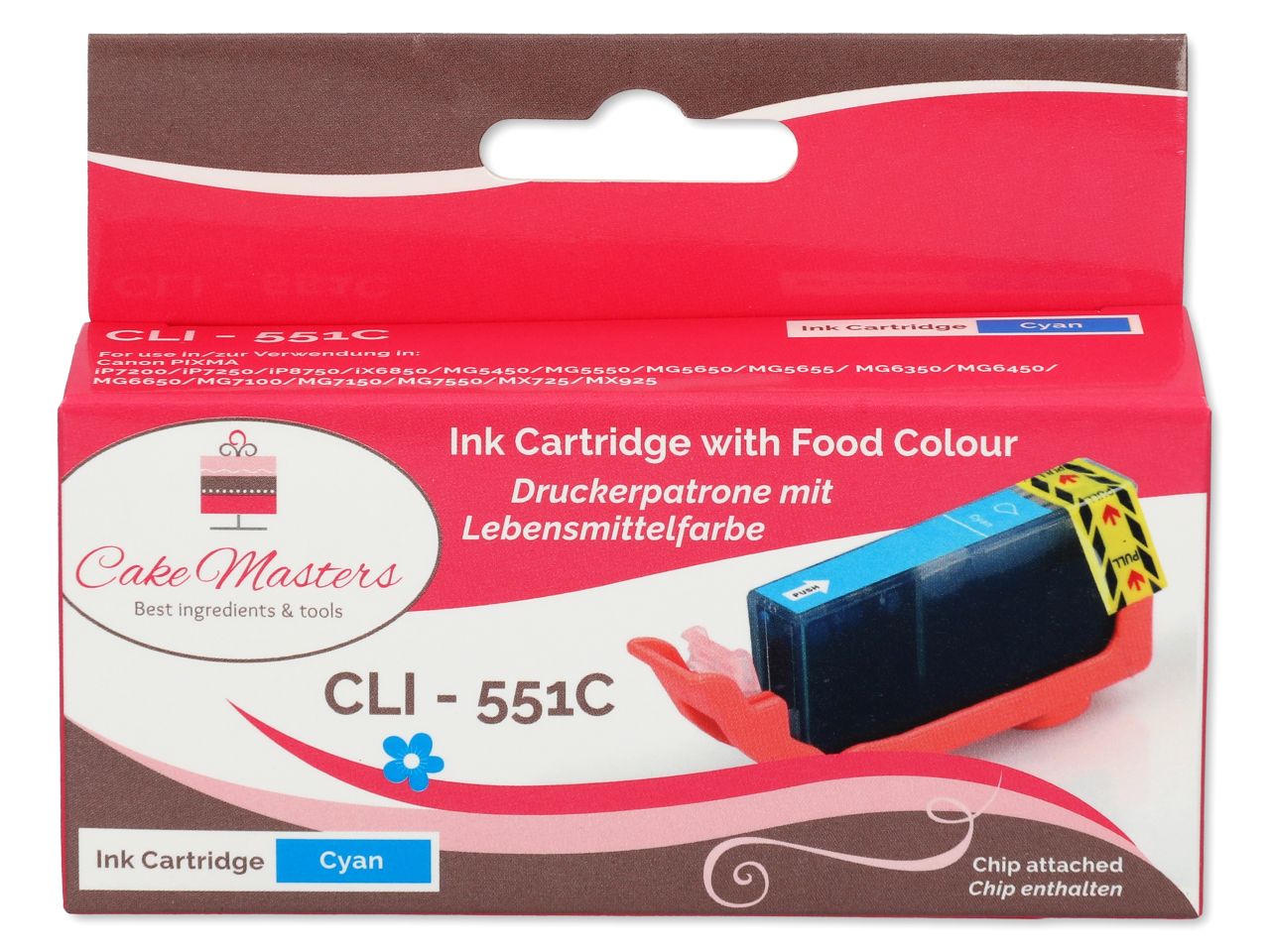 Cake-Masters cartridge cyan CLI-551C