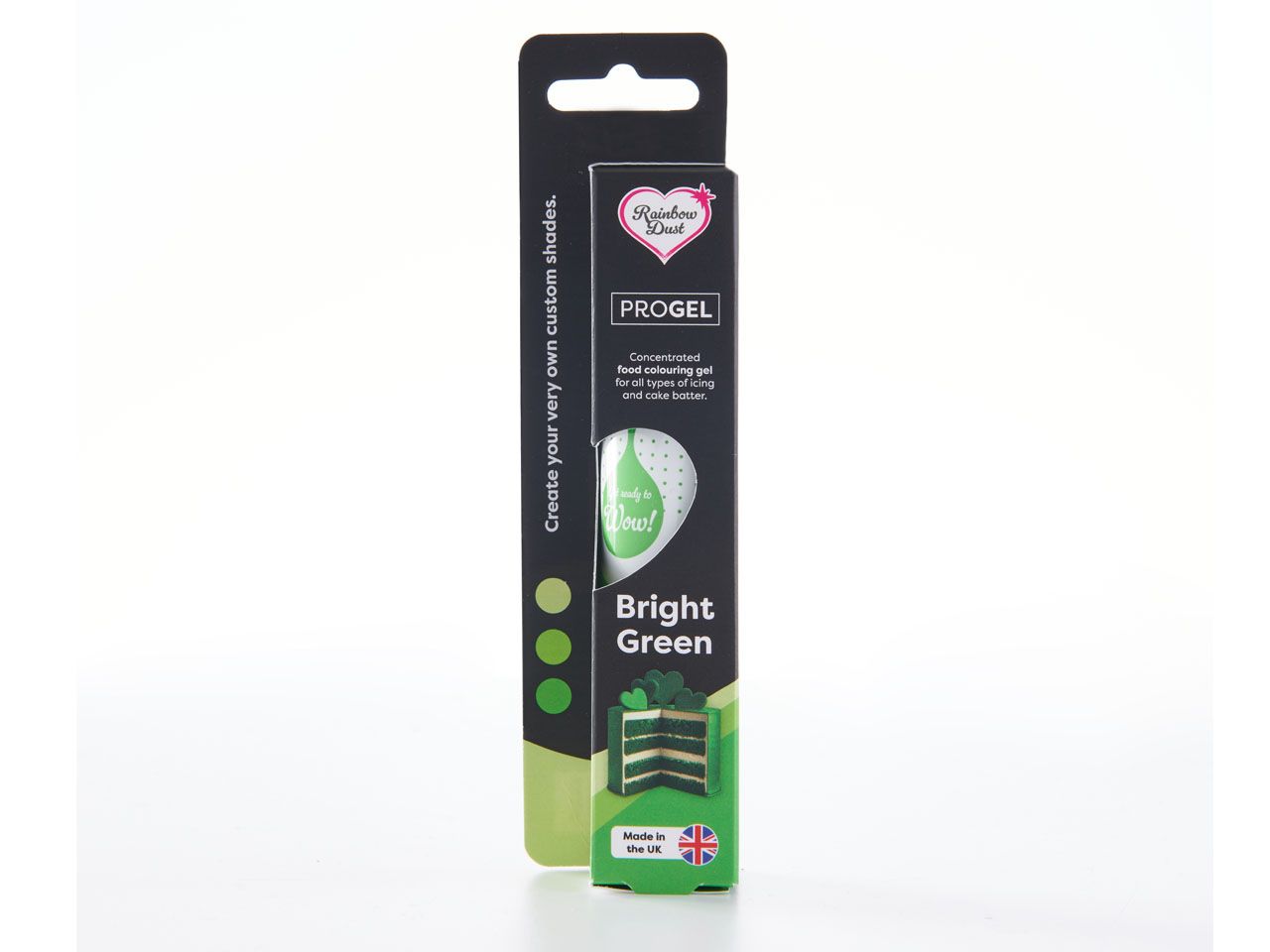 Rainbow Dust Lebensmittelfarbe ProGel Bright Green 25g