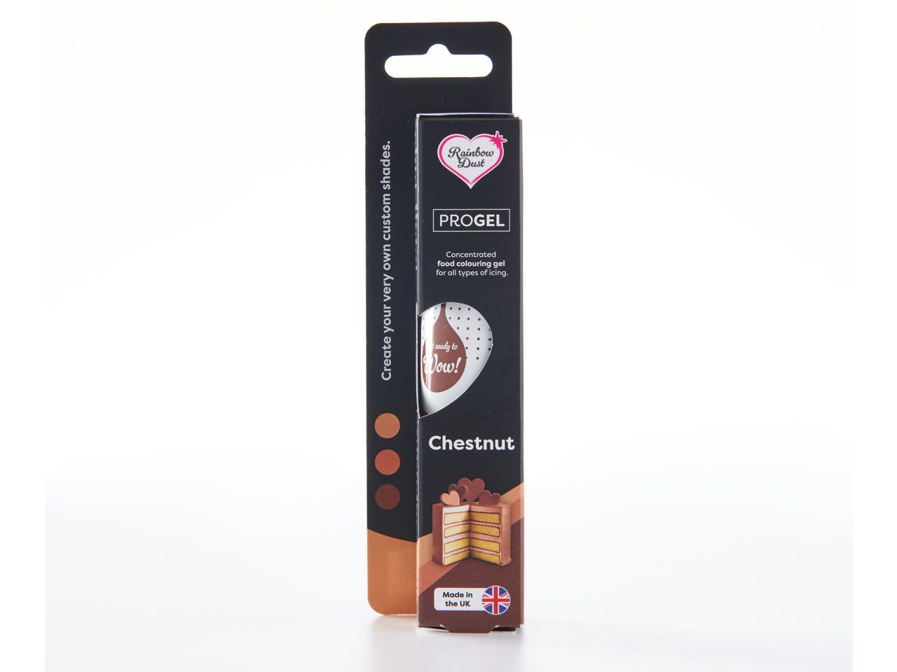 Rainbow Dust Lebensmittelfarbe ProGel Chestnut 25g
