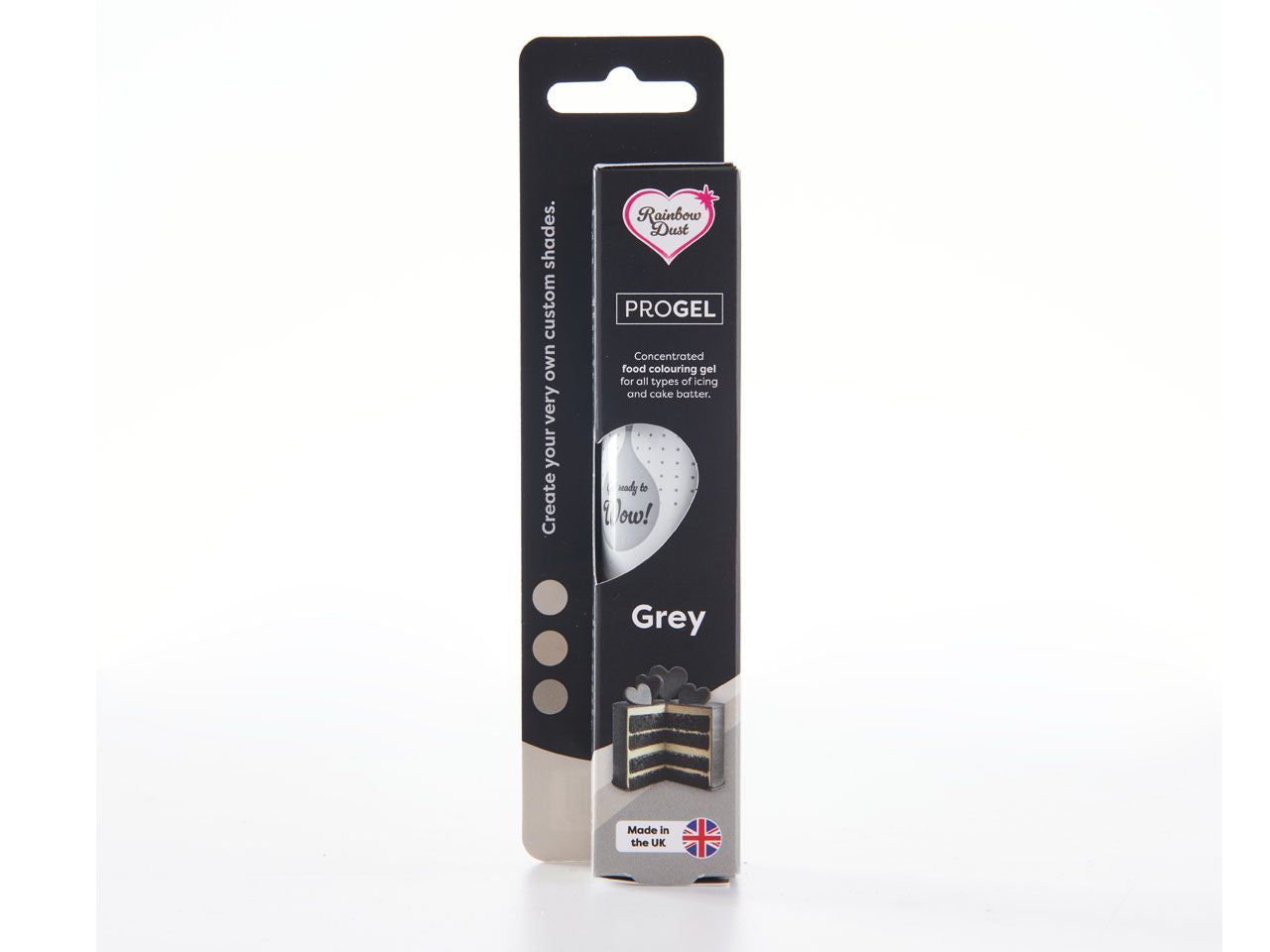 Rainbow Dust Lebensmittelfarbe ProGel Grey 25g