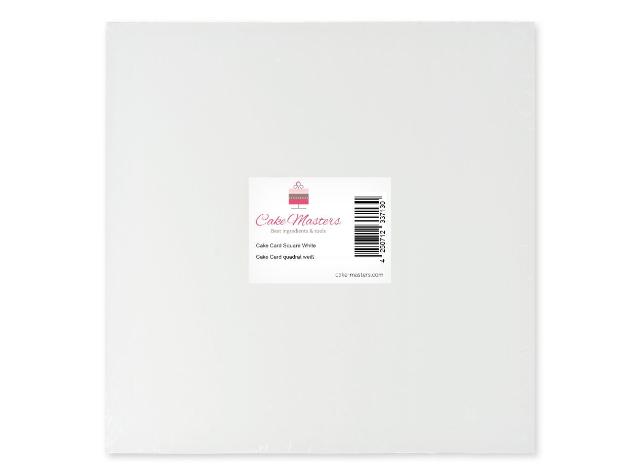 Cake-Masters Cakecard quadrat 25cm weiß 3 Stück