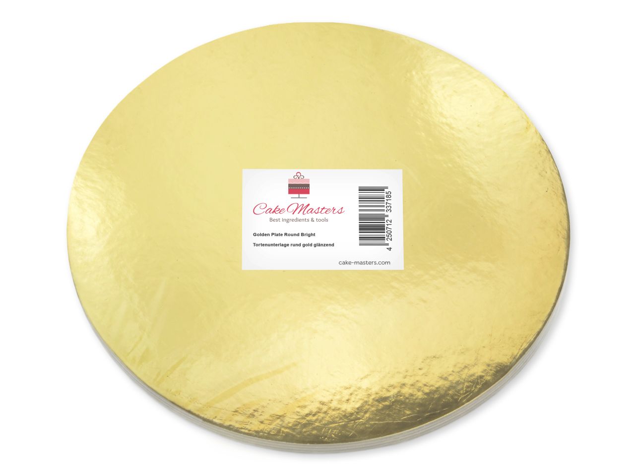 Cake-Masters Golden Plate 28cm gold shiny 5 pieces