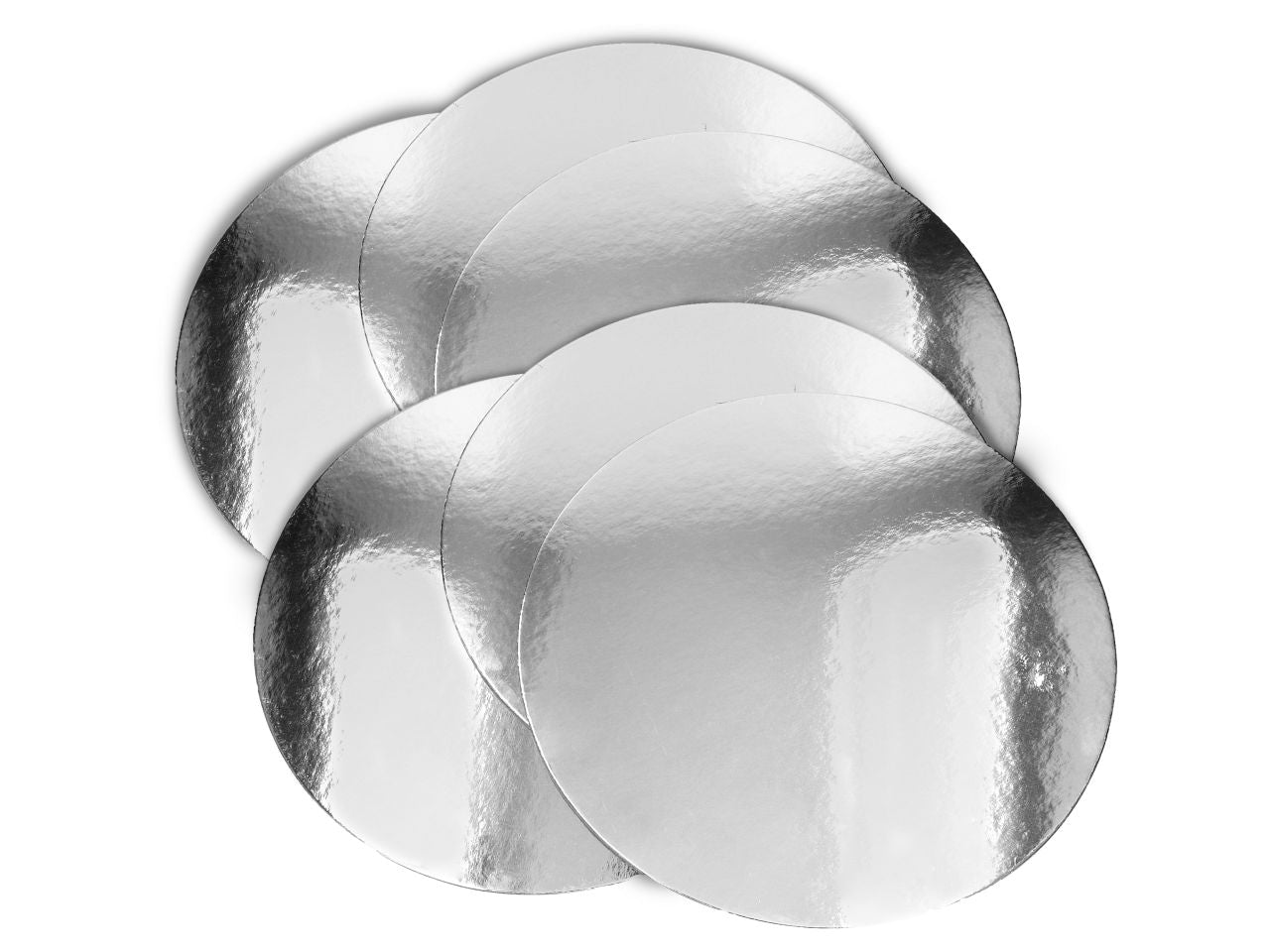 Cake-Masters Silver Plate 25cm silber glänzend 6 Stück