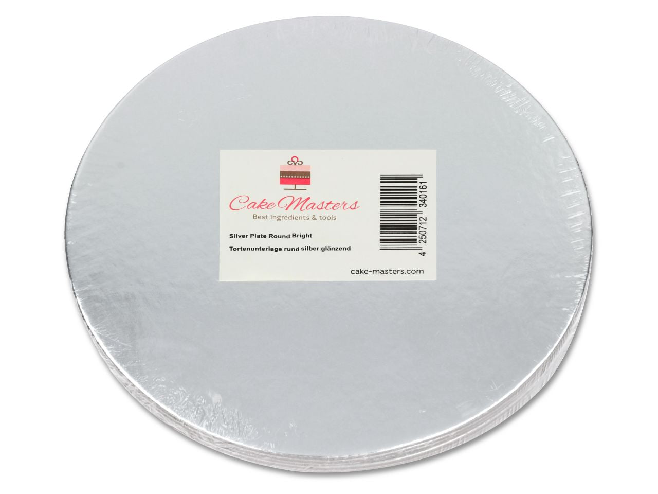 Cake-Masters Silver Plate 25cm shiny silver 6 pieces