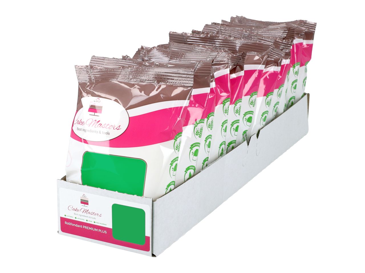 11x Cake-Masters rolled fondant PREMIUM PLUS green 250g