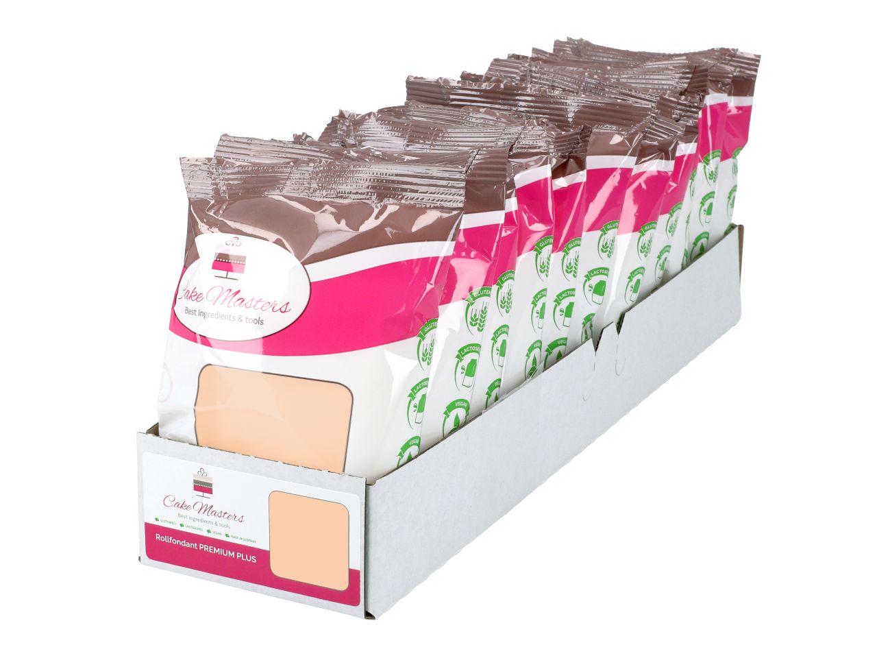 11x Cake-Masters roll fondant PREMIUM PLUS light skin 250g