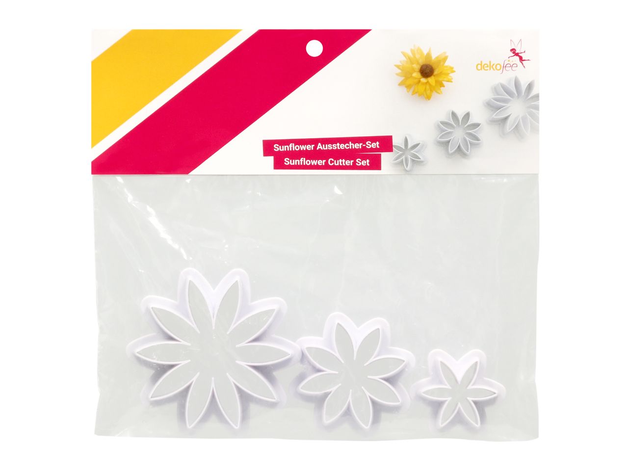 dekofee Sonnenblumen Ausstecher Set 3tlg.