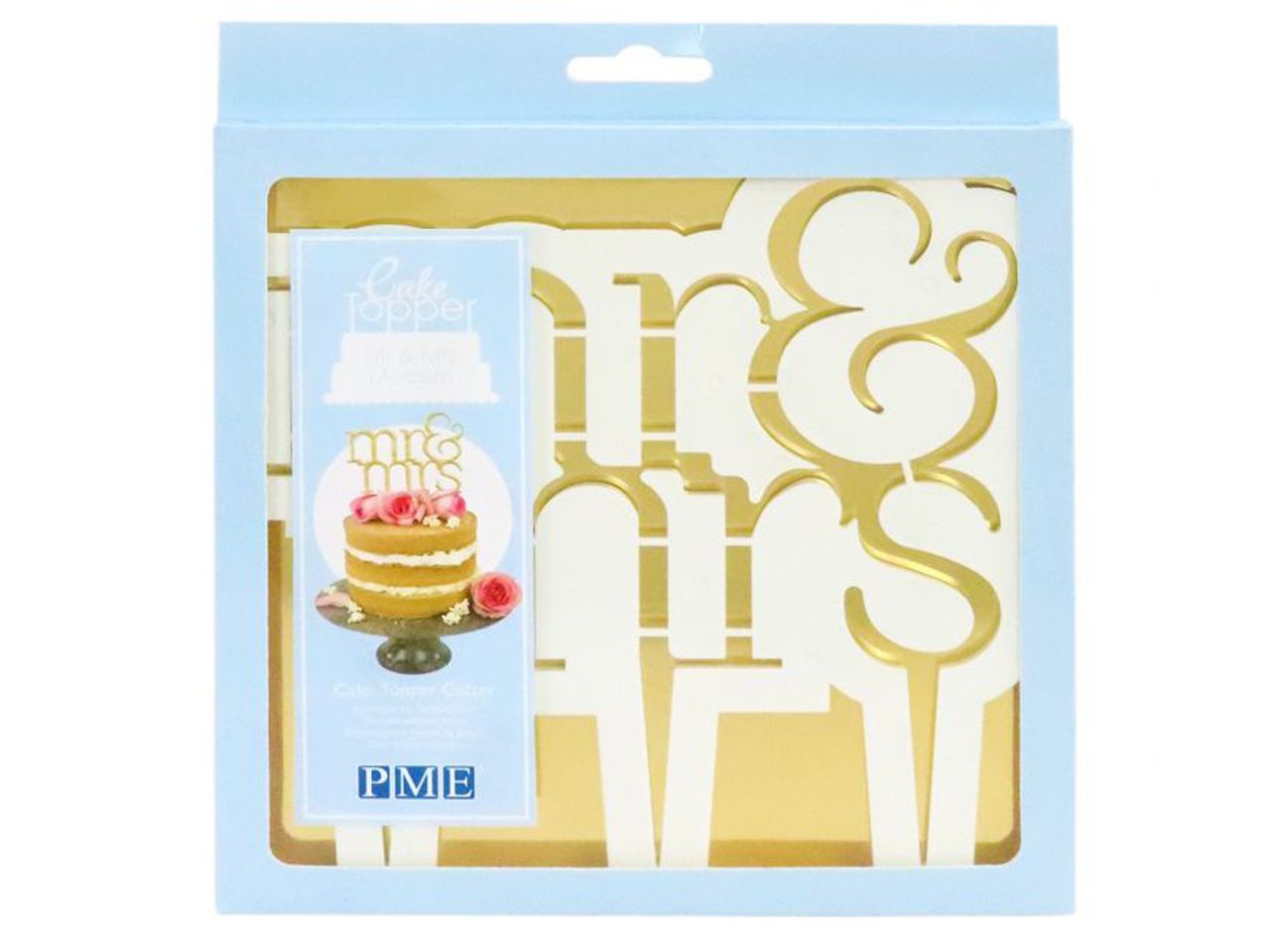PME Cake Topper Cutter Mr & Mrs - Modern