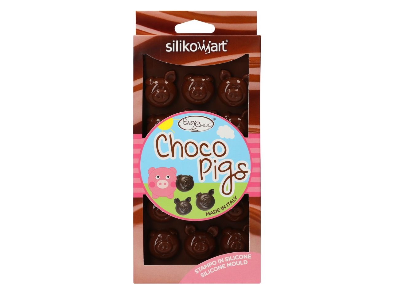 Silikomart silicone praline mold Choco Pigs