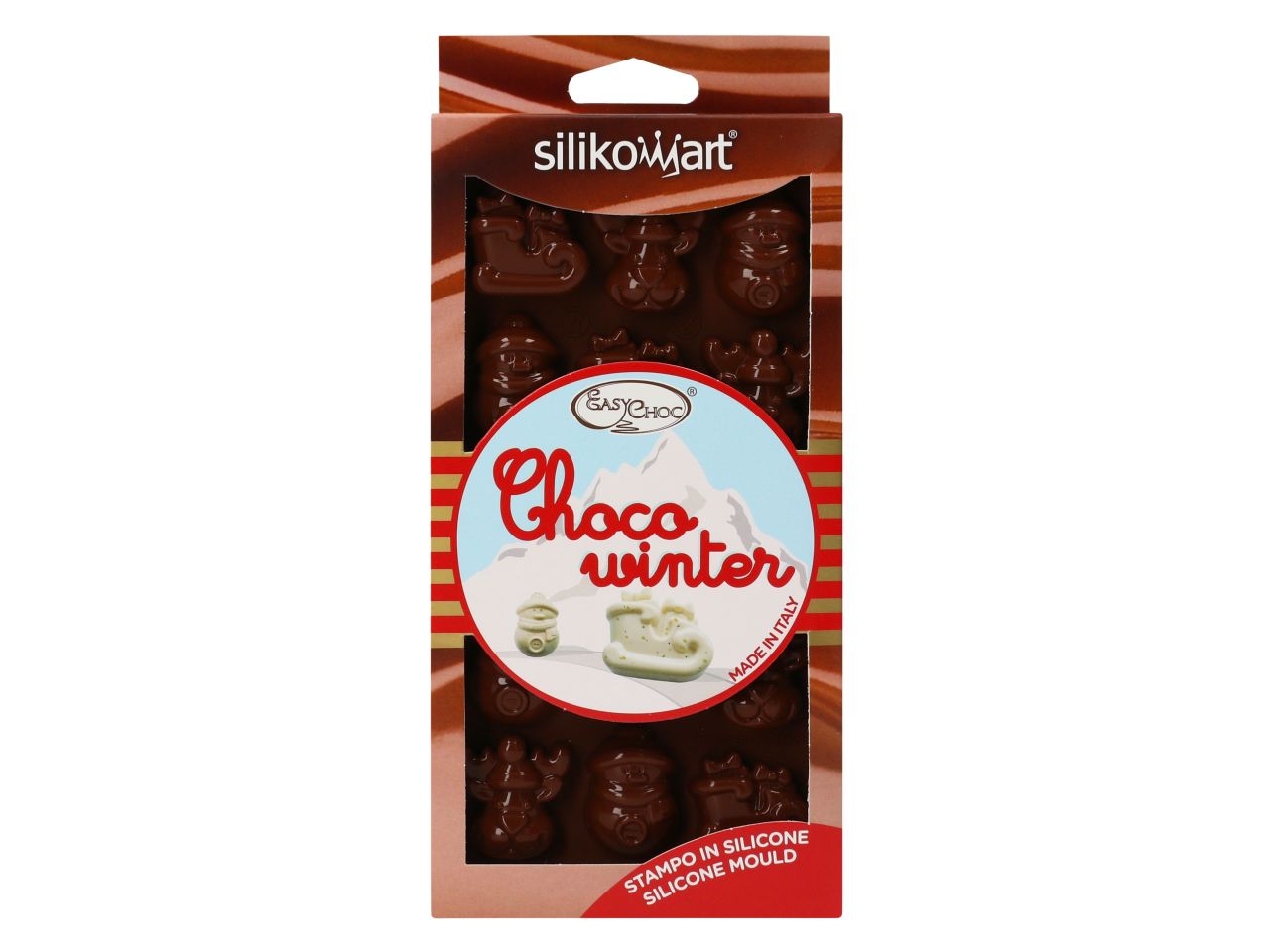 Silikomart silicone praline mold Choco Winter