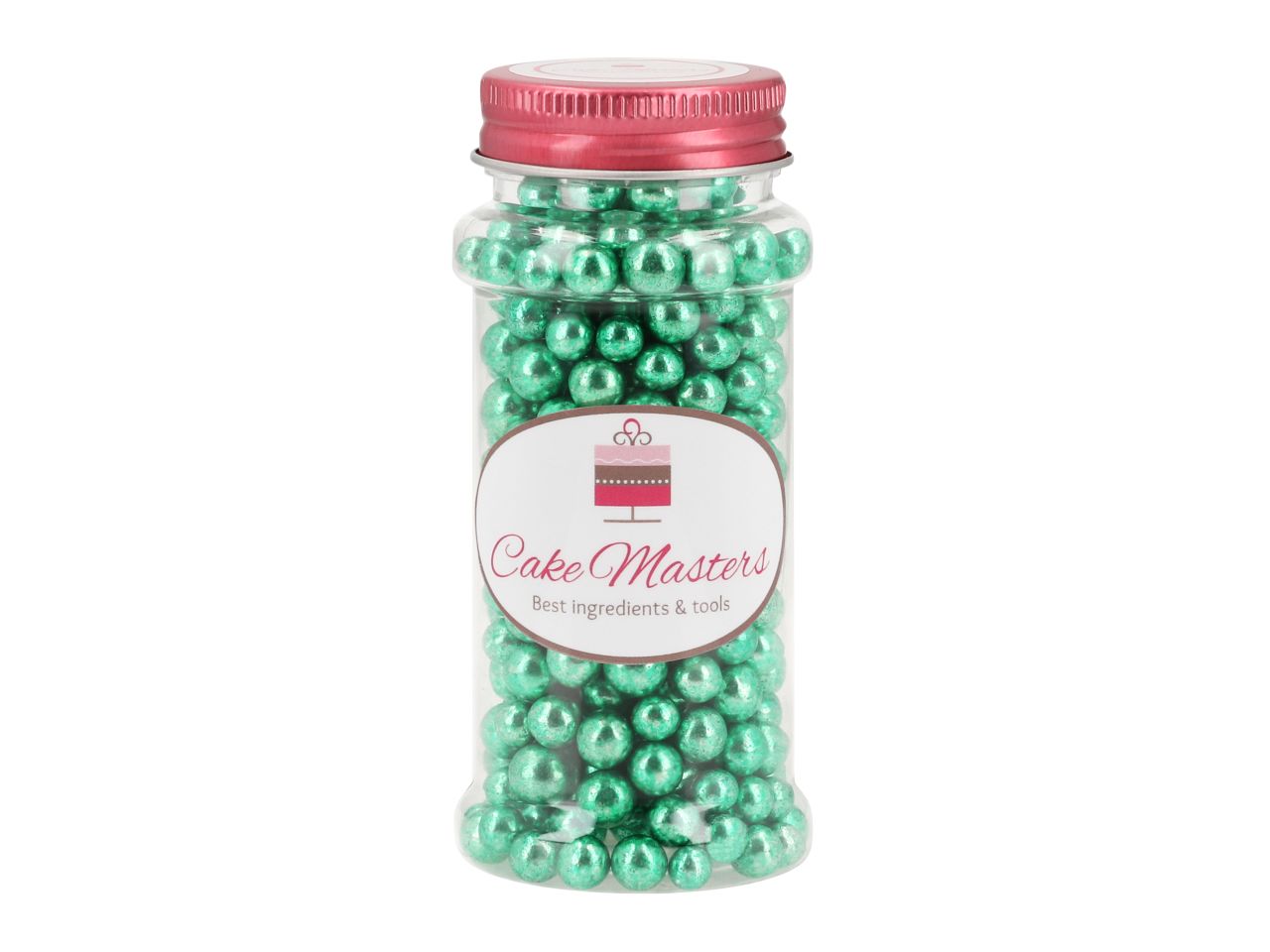 Cake-Masters Yumuşak inci şekeri metalik yeşil 7mm 80g