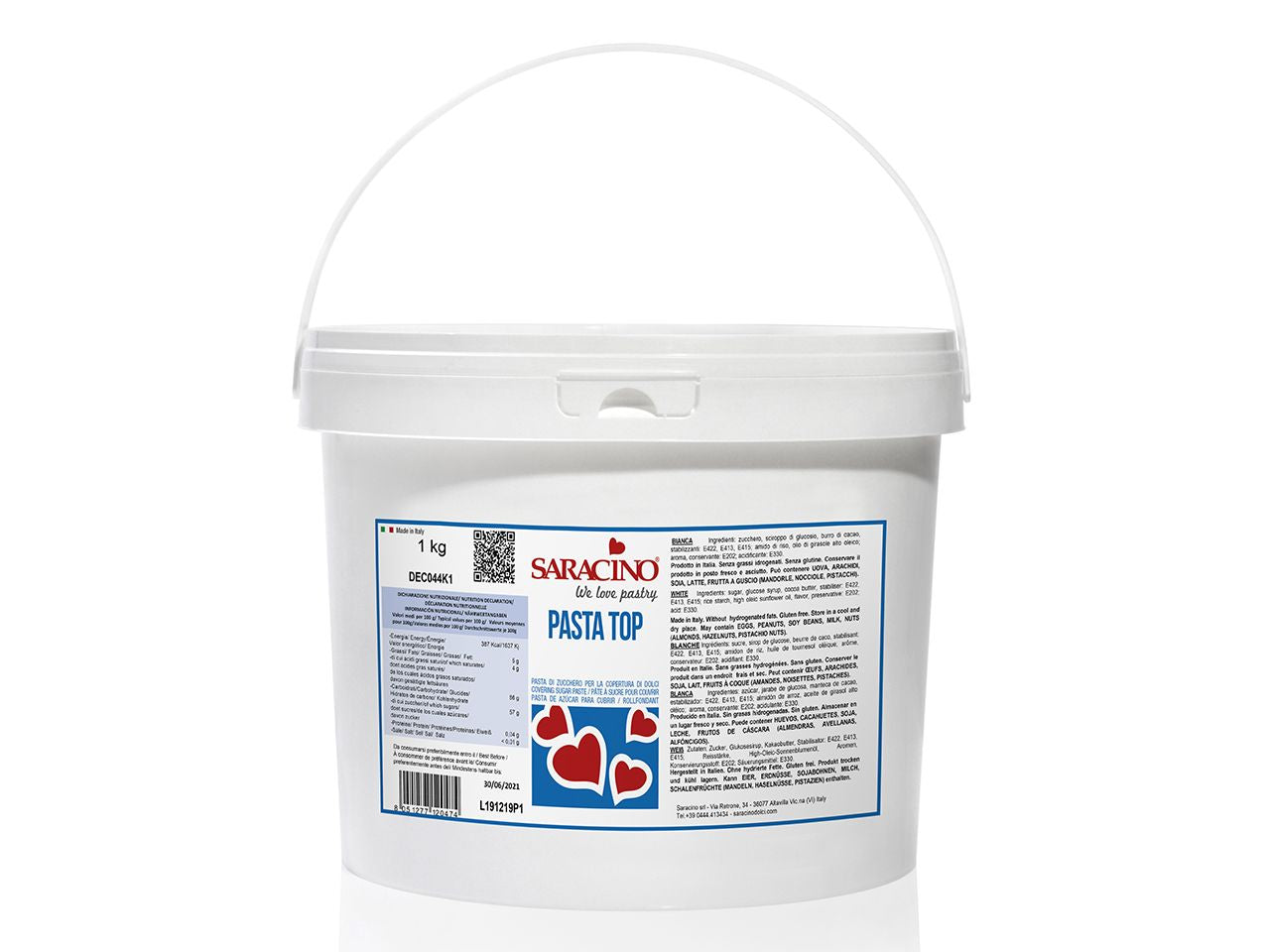 Saracino Fondant Pasta Top weiß 5kg