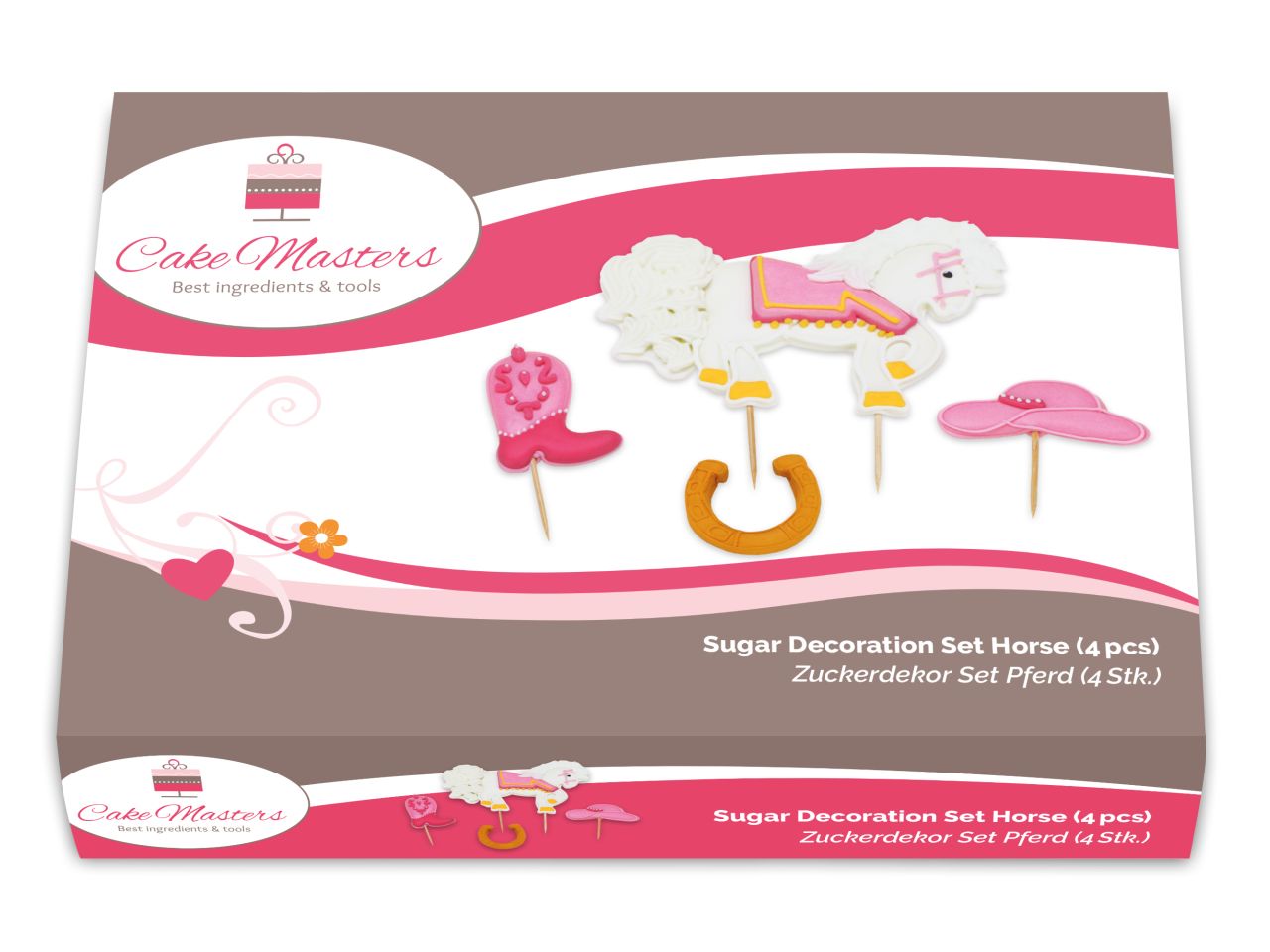 Cake-Masters Zuckerdekor Set Pferd 4tlg.