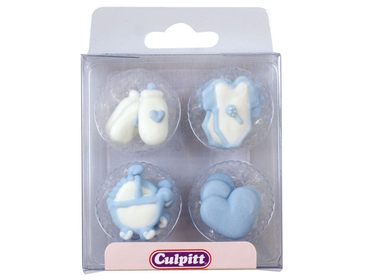 Culpitt Zuckerdekor Baby babyblau 28mm 12 Stück