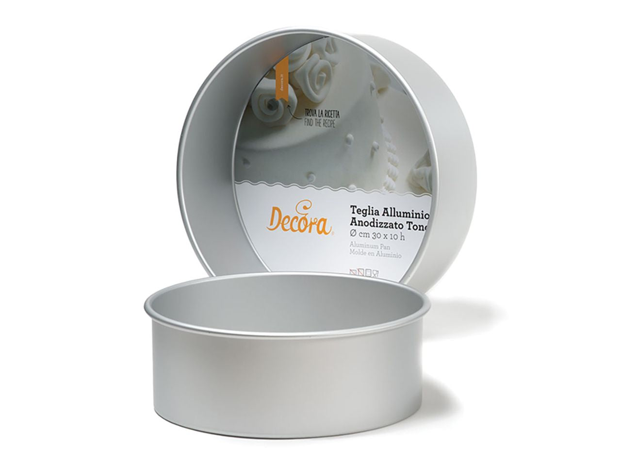 Decora baking pan, deep, round 10x10cm