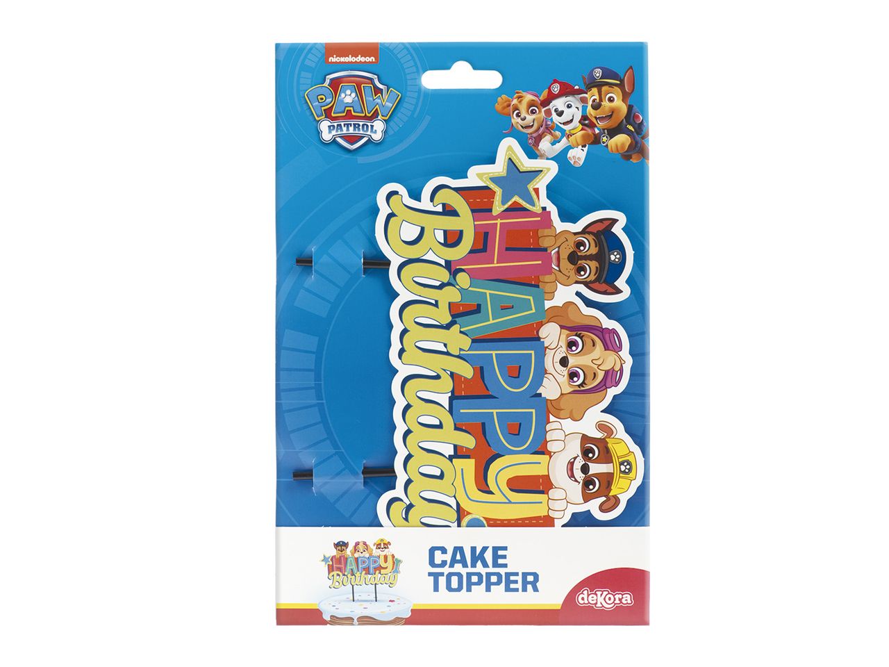 Dekora Cake Topper Papier Paw Patrol 16,5x15cm