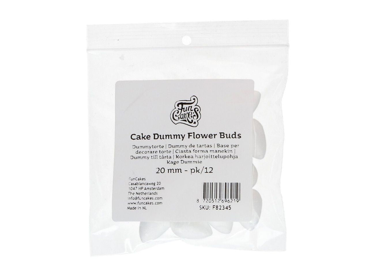 Funcakes Dummy Blütenknospen 25mm 12 Stück
