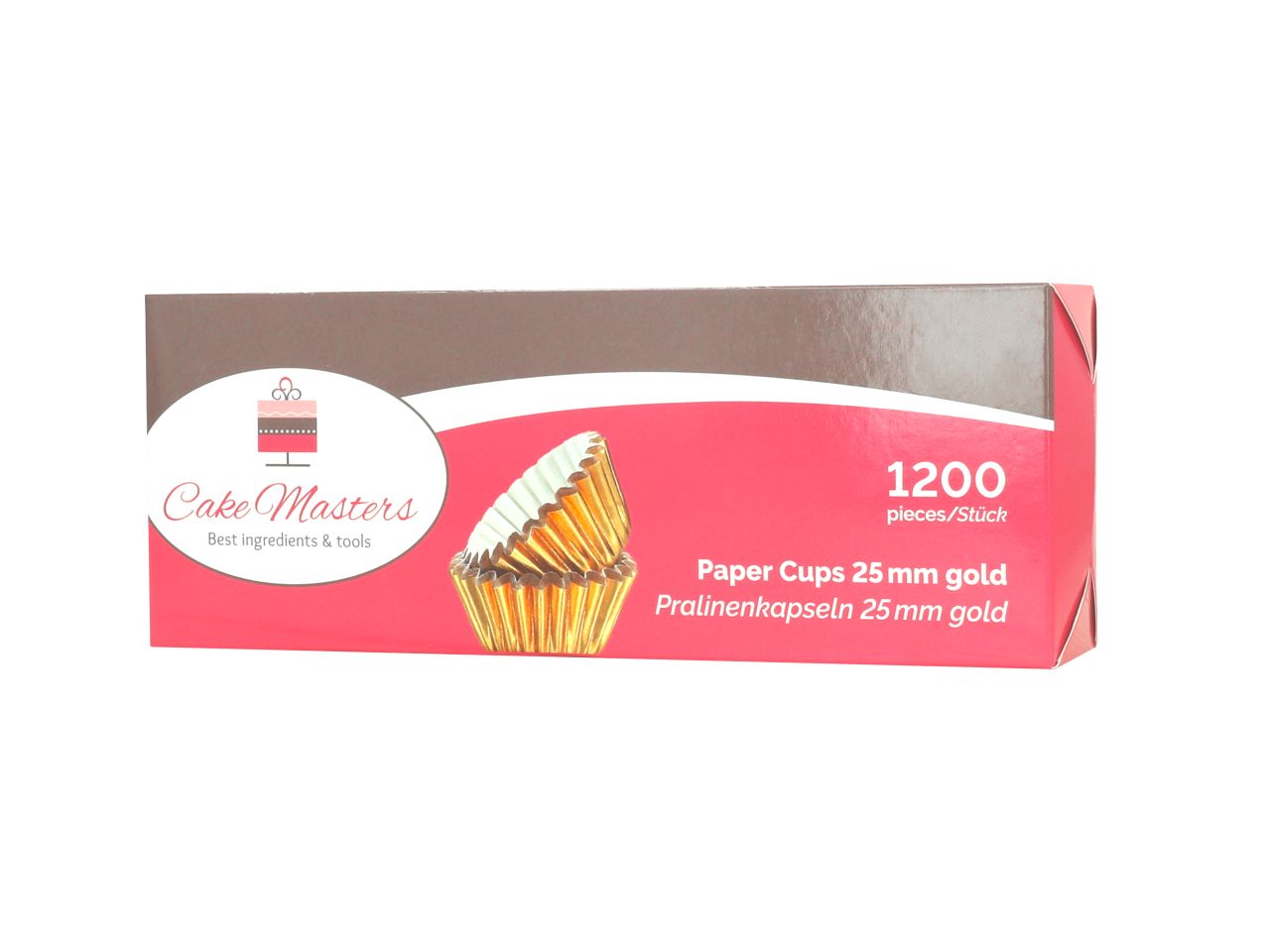 Cake-Masters Pralinenkapseln 25mm gold 1200 Stück
