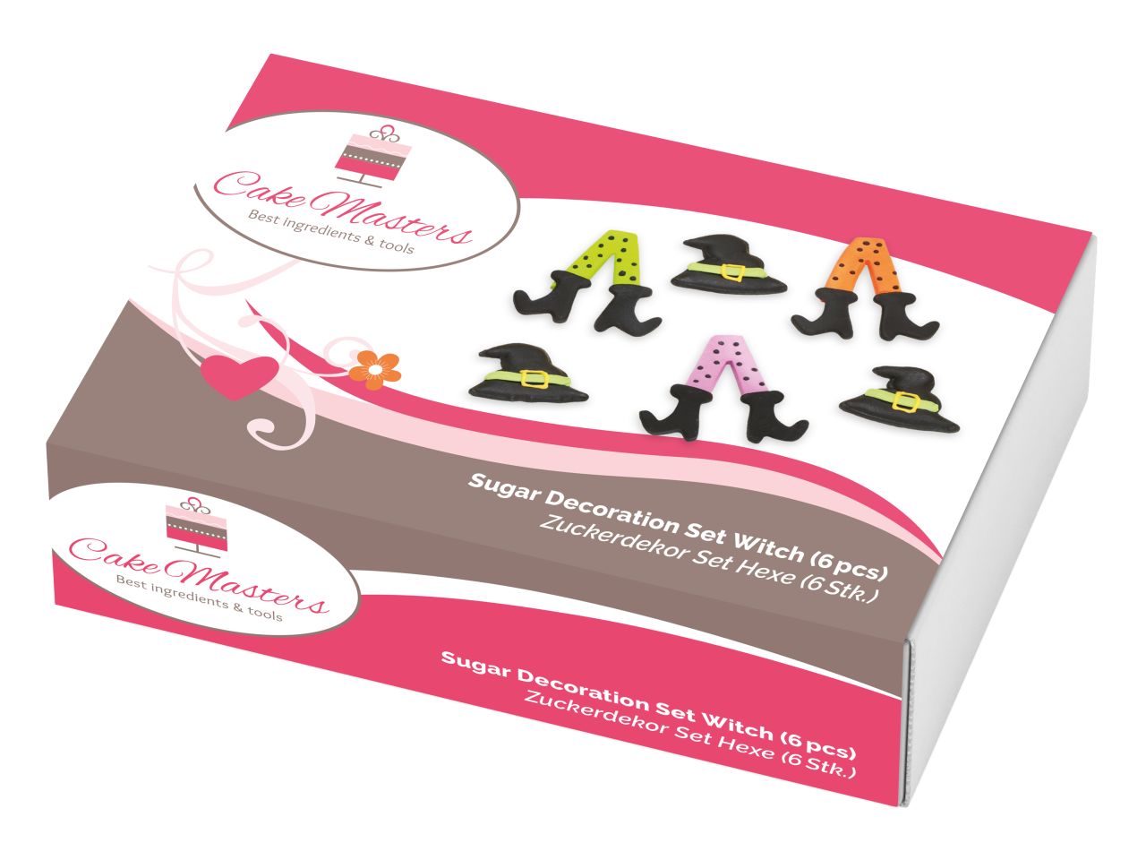 Cake-Masters Zuckerdekor Set Hexe 6 Stück