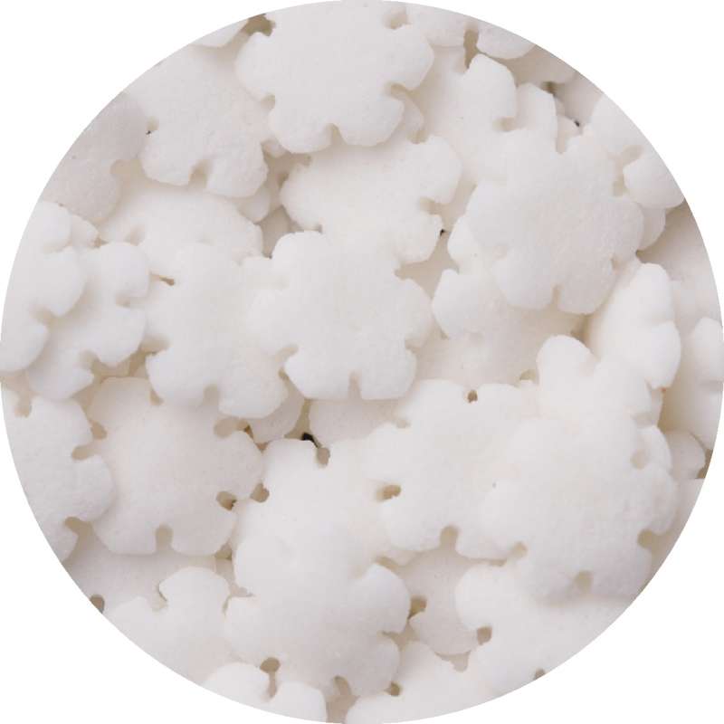 Sugar snowflakes white