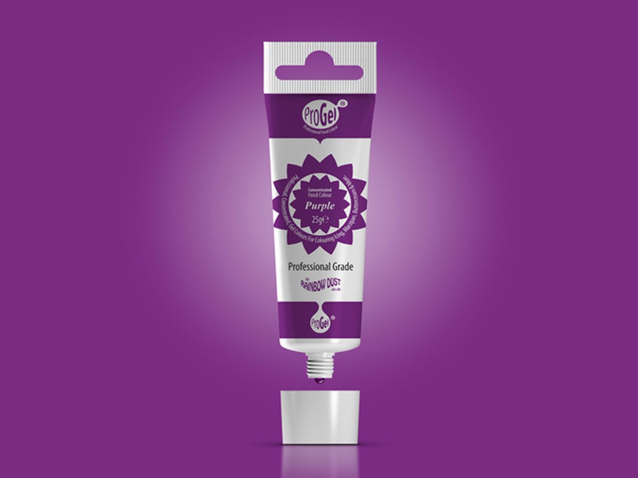 Gökkuşağı Tozu gıda boyası ProGel Purple 25g