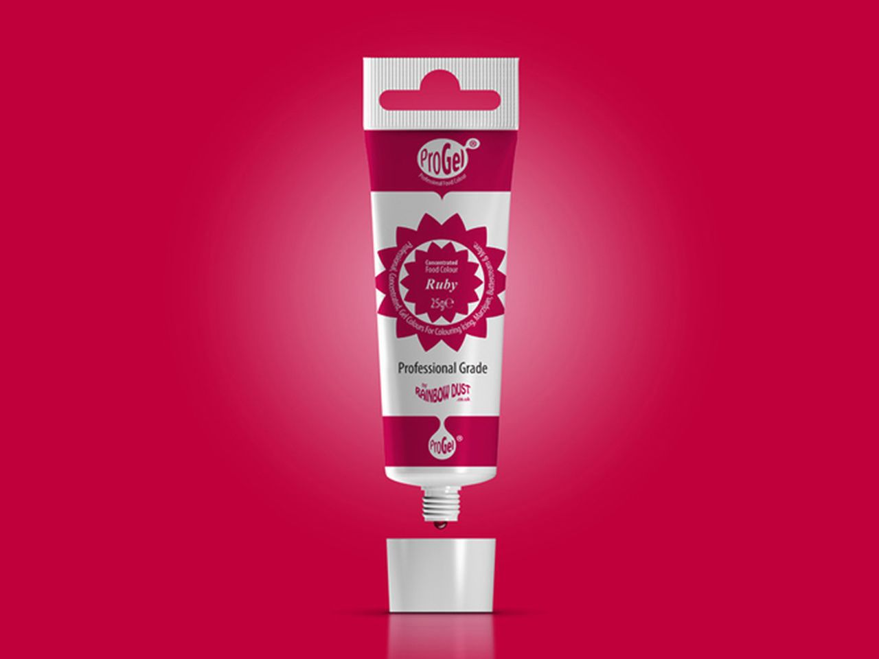 Gökkuşağı Tozu gıda boyası ProGel Ruby 25g