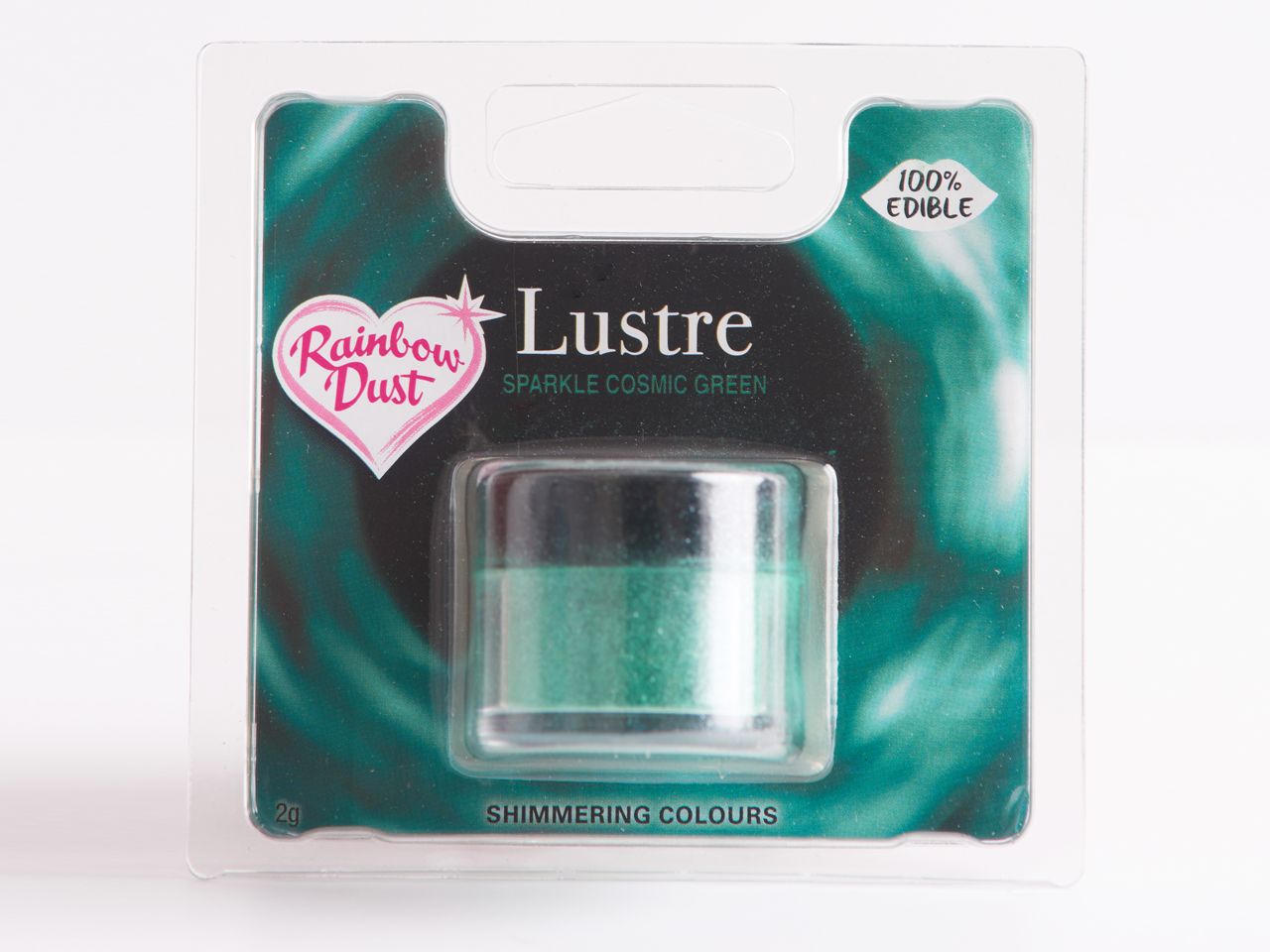 Rainbow Dust Puderfarbe Sparkle Cosmic Green 3g