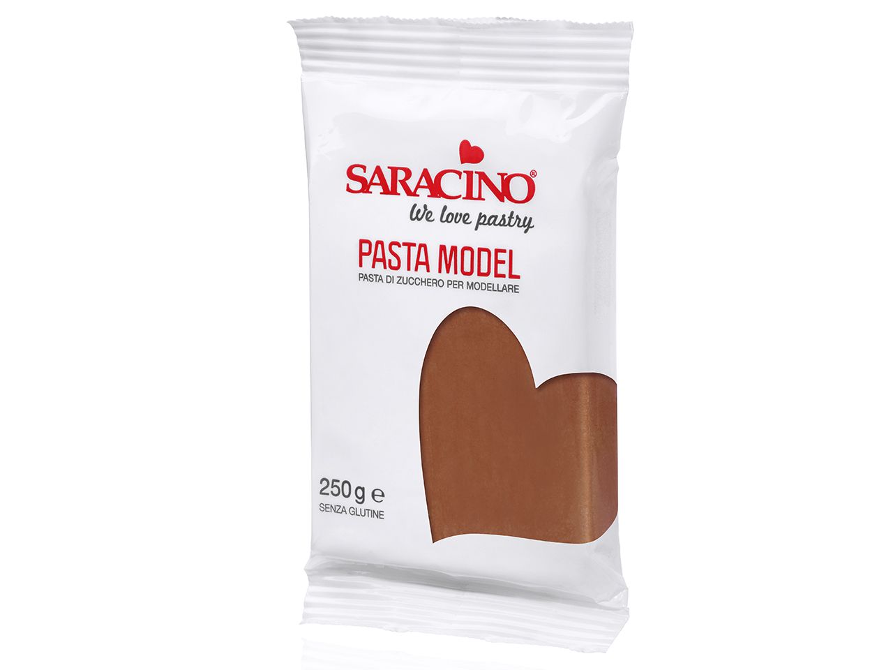 Saracino modeling fondant pasta model brown 250g