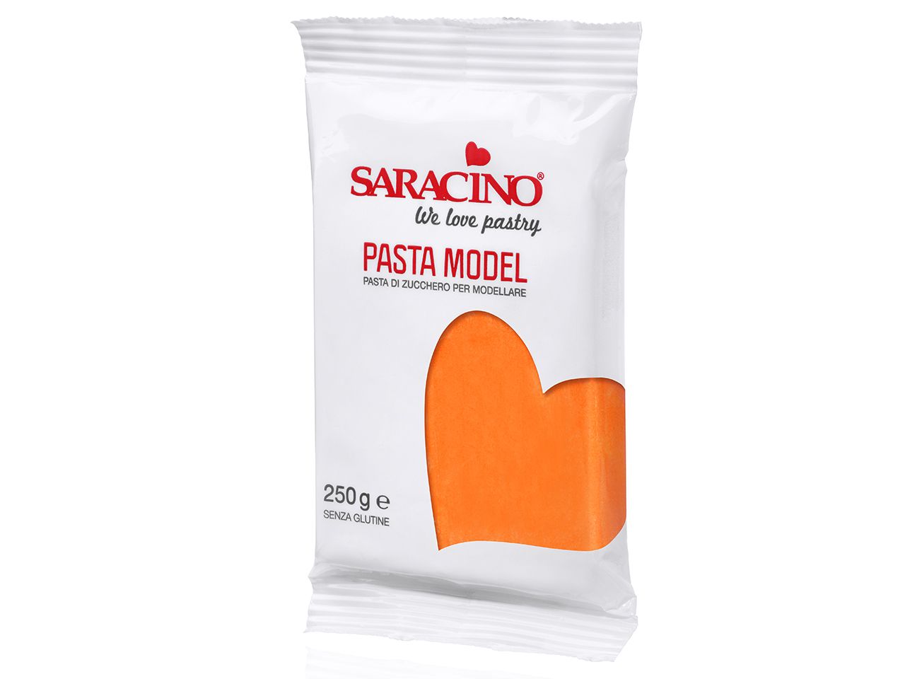 Saracino modeling fondant pasta model orange 250g