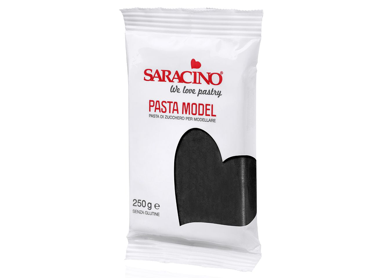 Saracino modeling fondant pasta model black 250g