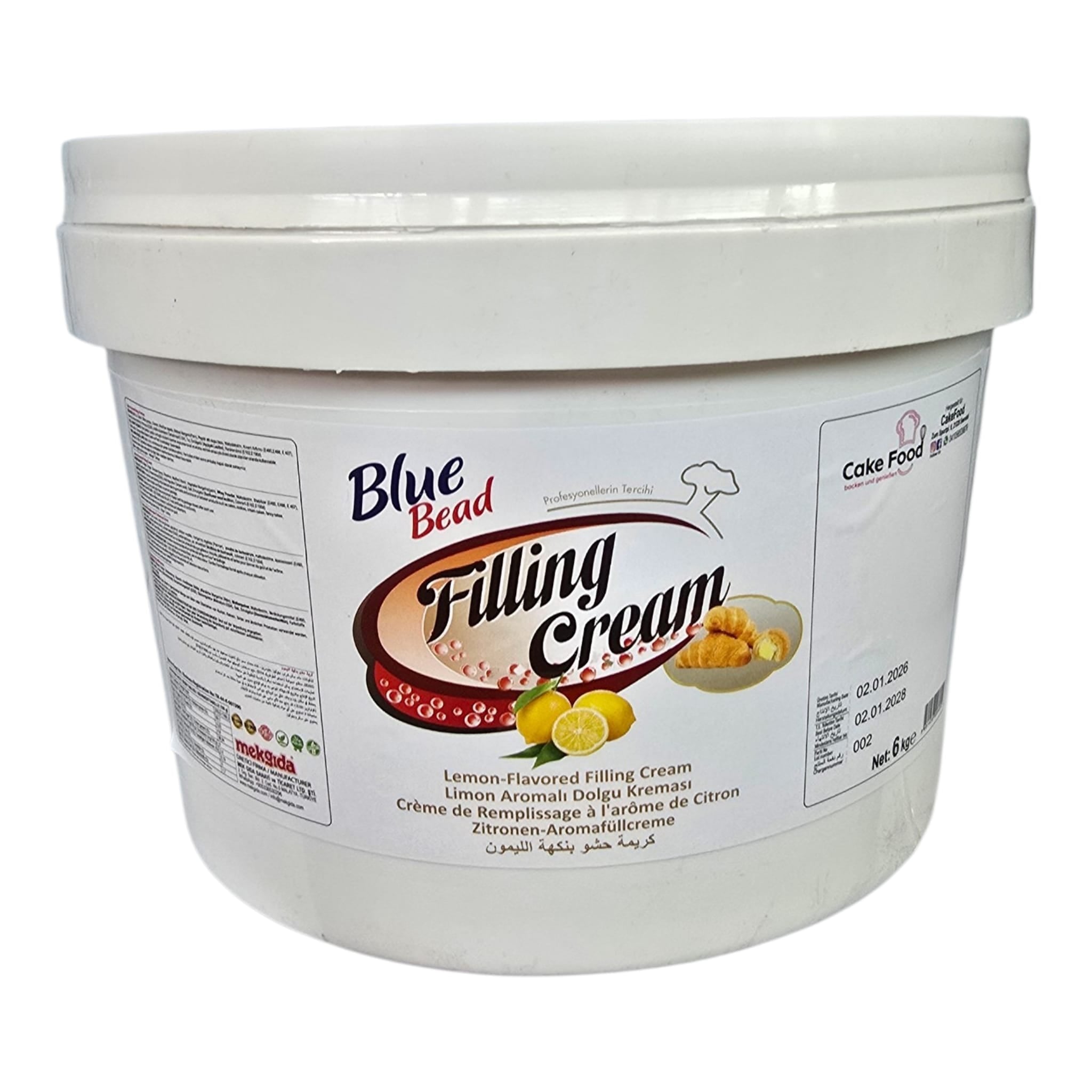 Blue Bead Zitronen-Füllcreme 6 kg