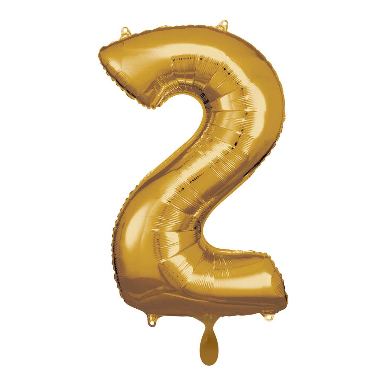 1 Balloon XXL - Number 2 - Gold 