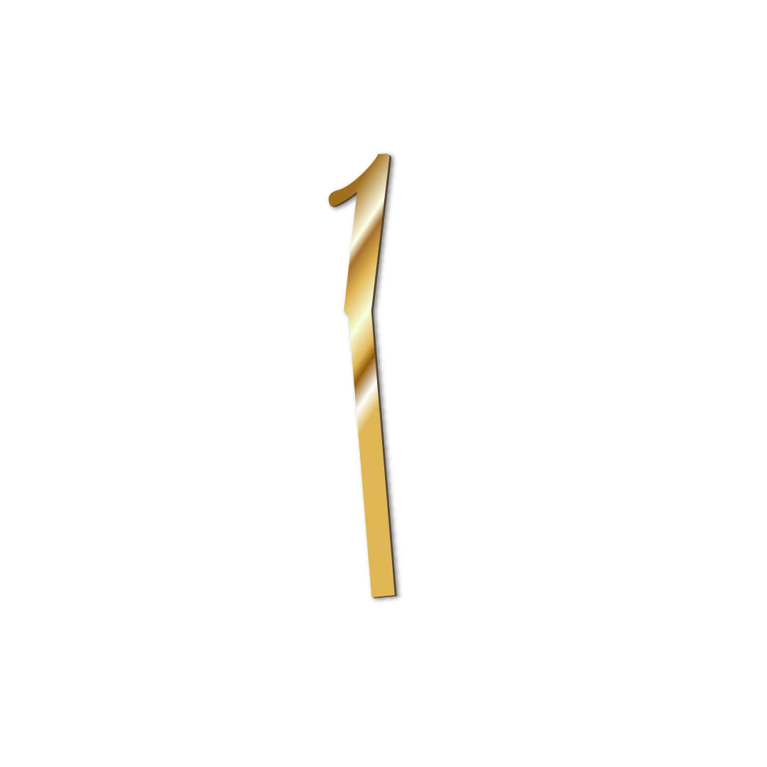 Cake Topper Numbers Gold-1