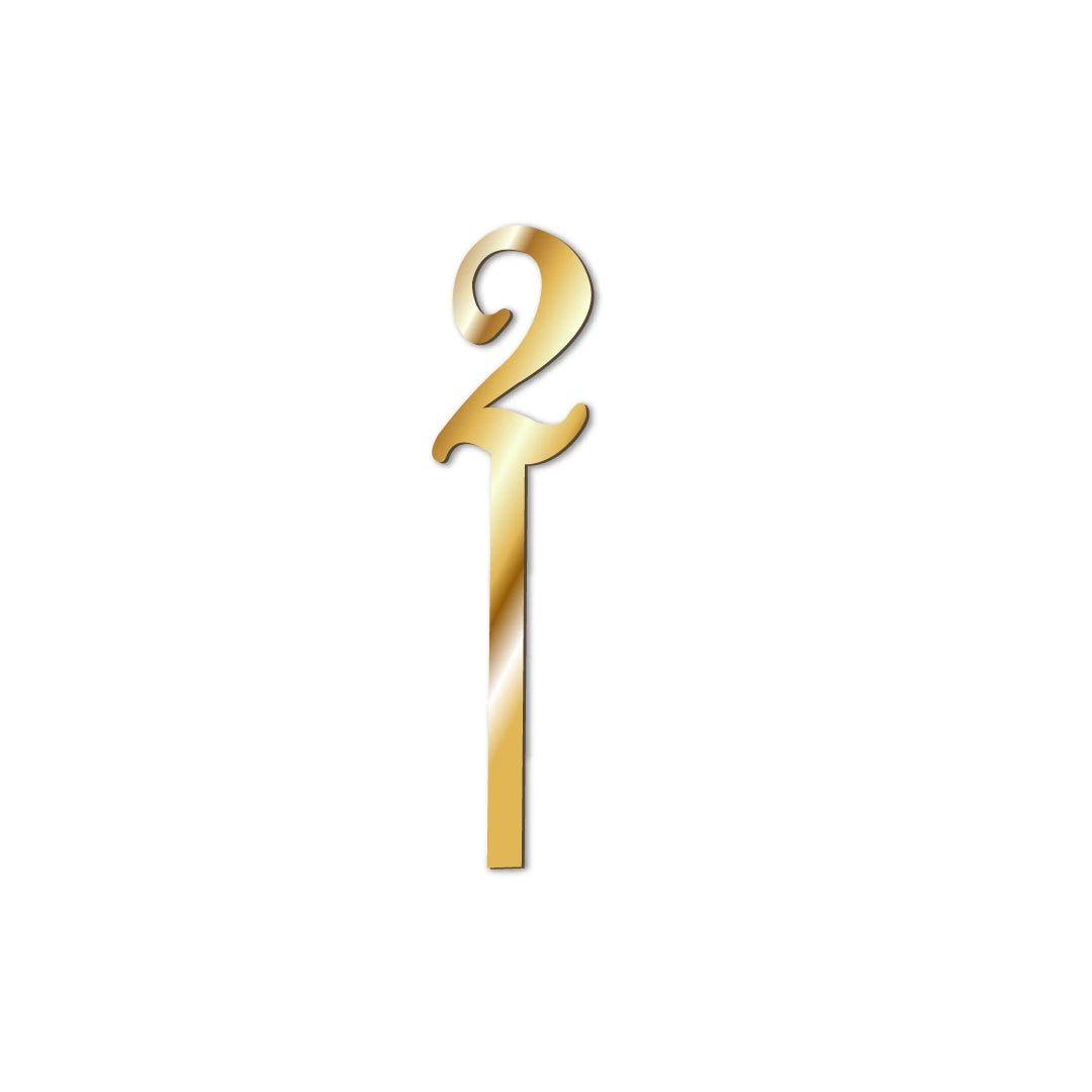 Cake Topper Numbers Gold-2